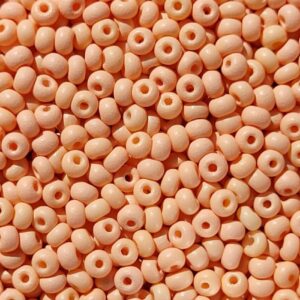 Pärla 11/0 CZ Seed bead, nr 22m05 LjusOrange Matt